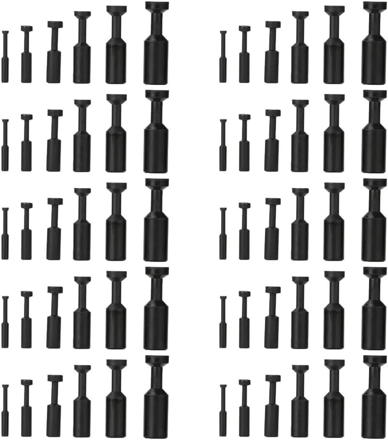 ROZESAZZ 60 Pcs Push to Connect Fittings, Cap Style Pneumatic Blanking Plugs, Push-to-Connect Fitting Plug, Fittings for 1/8 5/32 1/4 5/16 3/8 1/2 Inner Dia Tube Connect - Image 1